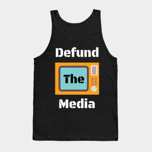 Retro Vintage Defund The Media Tank Top